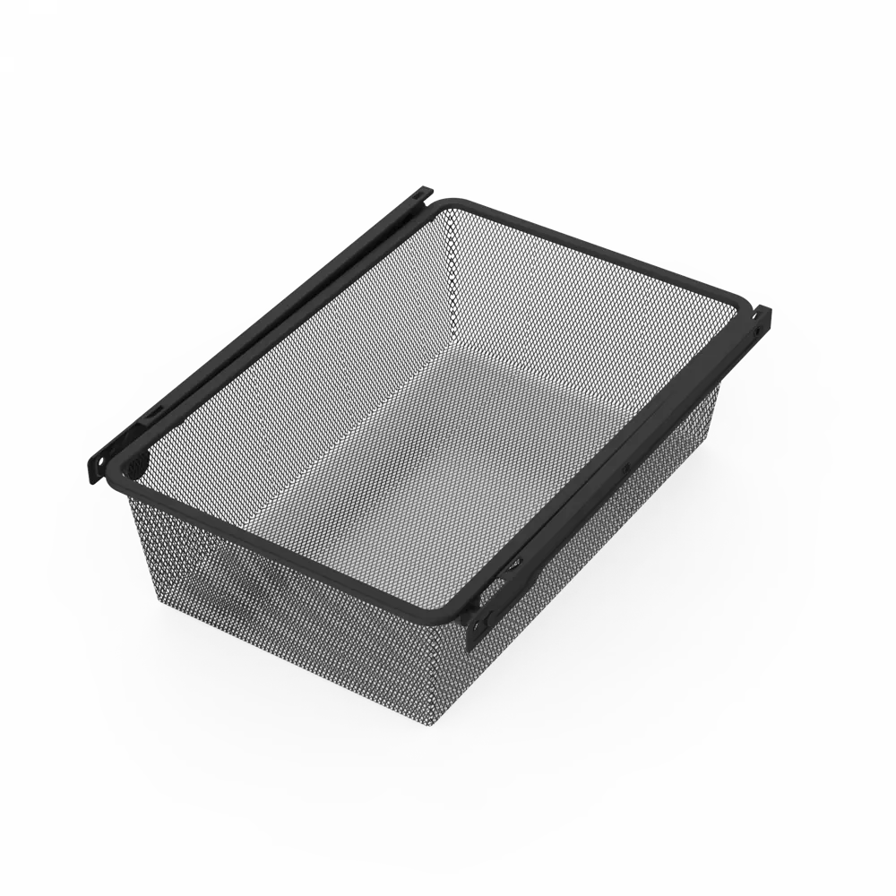 Выдвижная корзина с рамой KONSENSA Лион 36.8x51.4x14.4 см цвет черный 89436154 STLM-2119014  - Вид №1