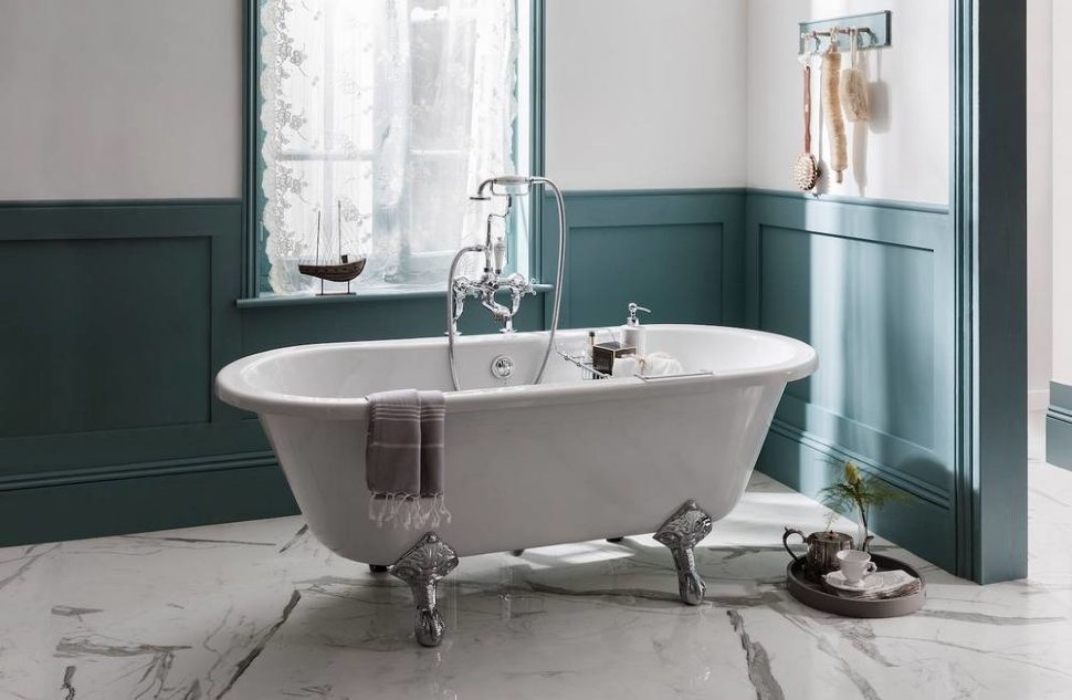 Смеситель для ванны с ручным душем, набортный [CL15 BLA]  Burlington T8-QT BLA, T18, T1 BLA  - Вид №6