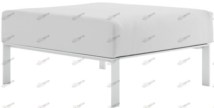 GANDIABLASCO Модульный прямоугольный садовый пуф из ткани Solanas sun-id-1415007