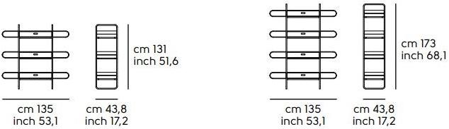 Midj Открытый деревянный книжный шкаф с ящиками Apelle sun-id-1395269 - Вид №3
