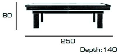 Tonino Lamborghini Casa Прямоугольный кожаный бильярдный стол Touring sun-id-1482225 - Вид №4