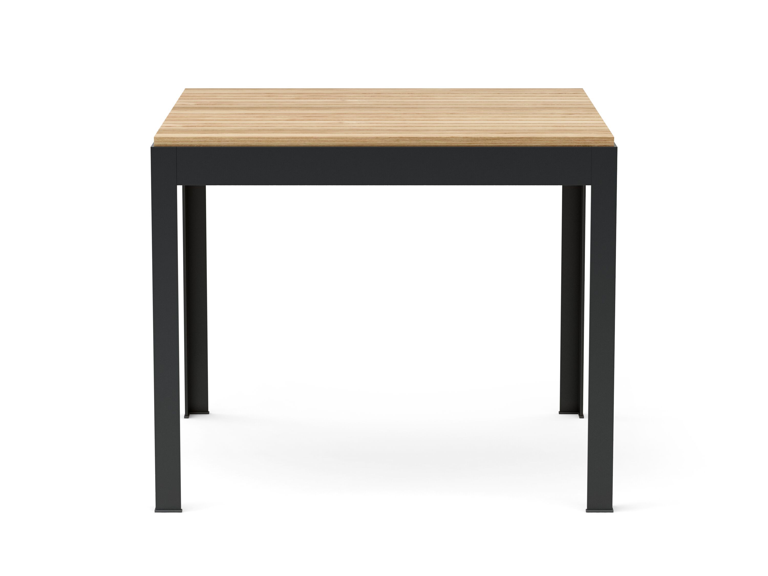 Стальной и деревянный квадратный обеденный стол Walters More Comfort ARCH-00132593 - Вид №2