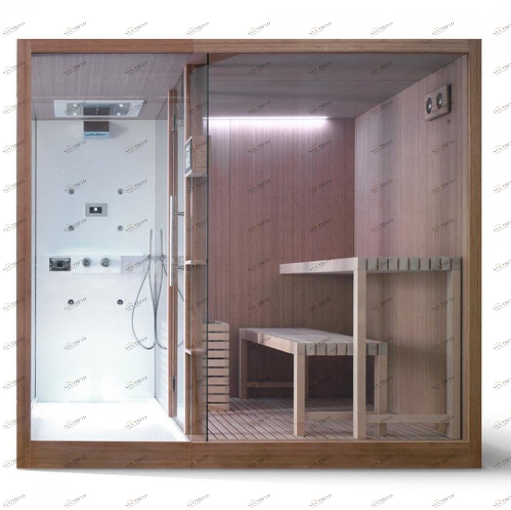 Сауна с душевой кабиной BambooKi 240 см Karolitalia BLUBLEUBAMBOOKI240