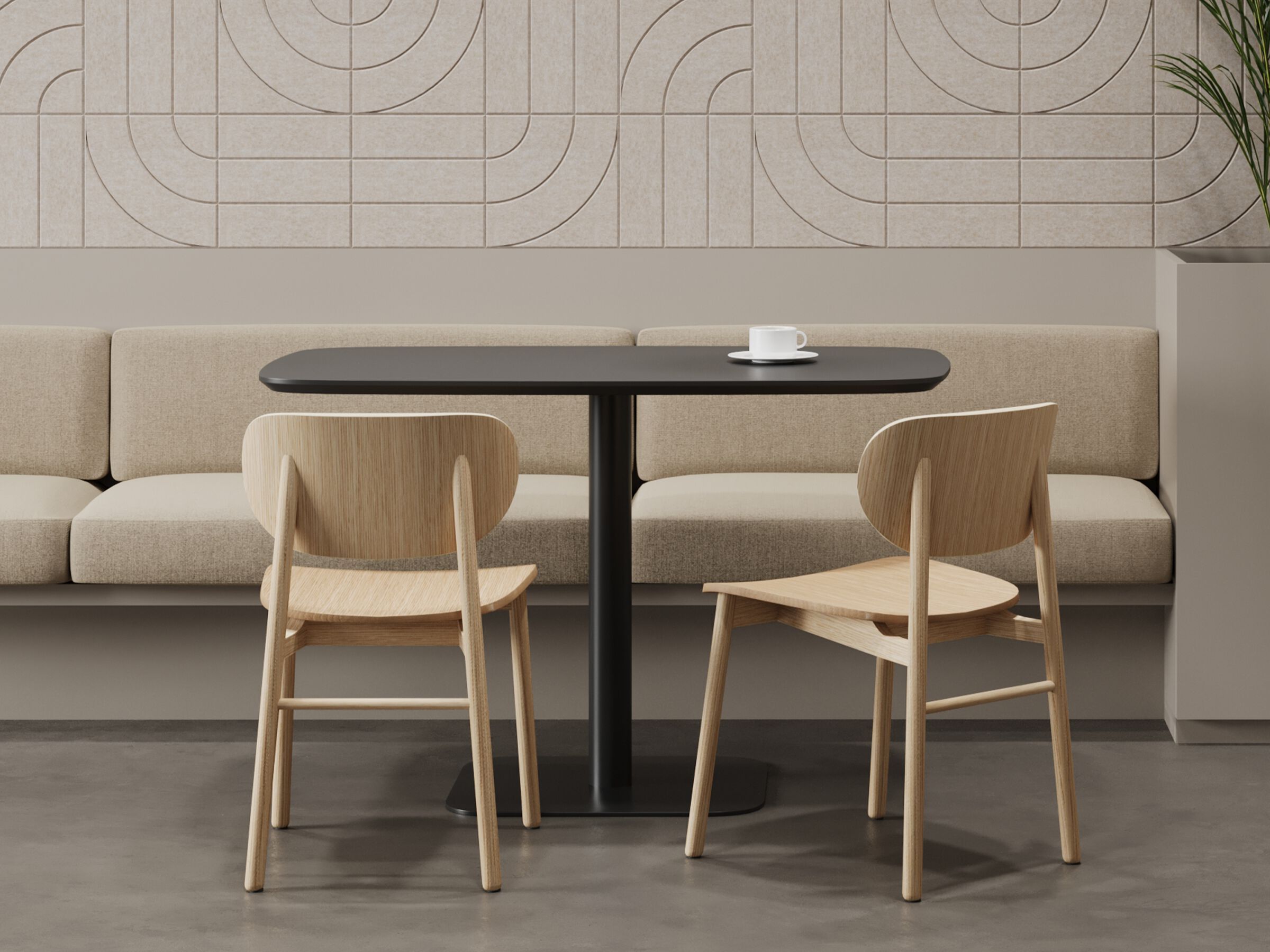 Деревянный стол с центральным основанием WORKSPACE ROME ARCH-00098944 - Вид №1