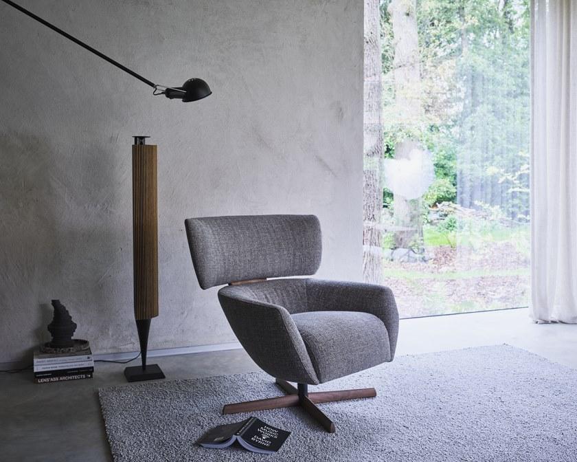 Montis Мягкое тканевое кресло с 4 спицами и подлокотниками George sun-id-1344880 - Вид №1