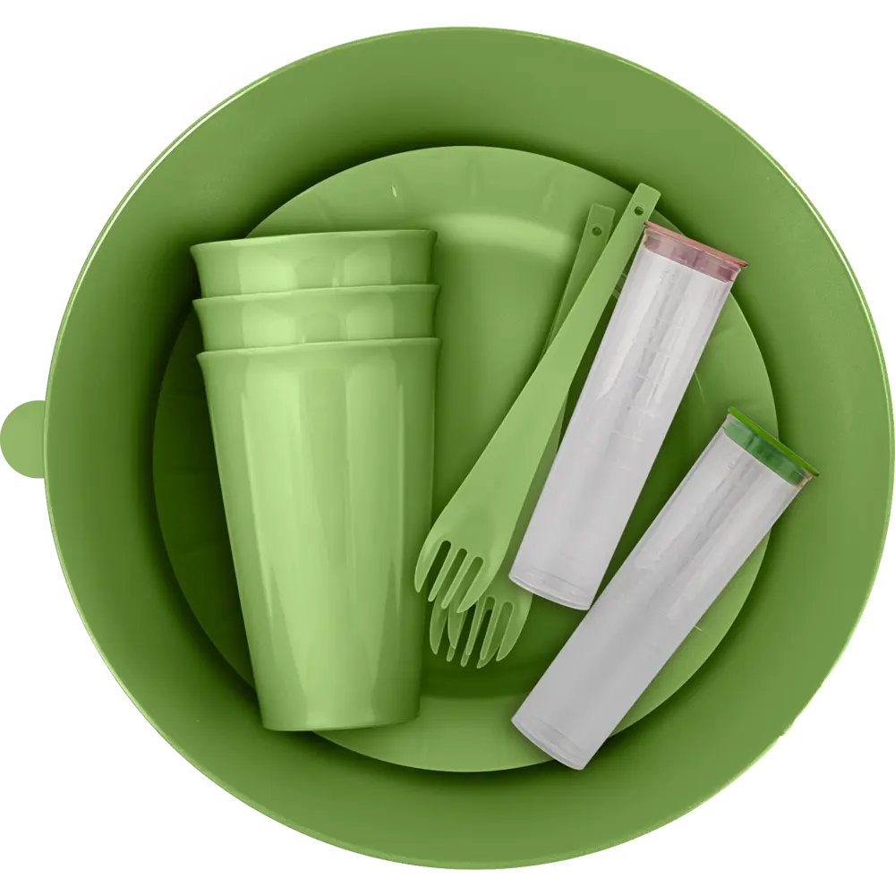 Набор для пикника Vanilla на 3 персоны полипропилен цвет зеленый Santreyd STLM-2119334