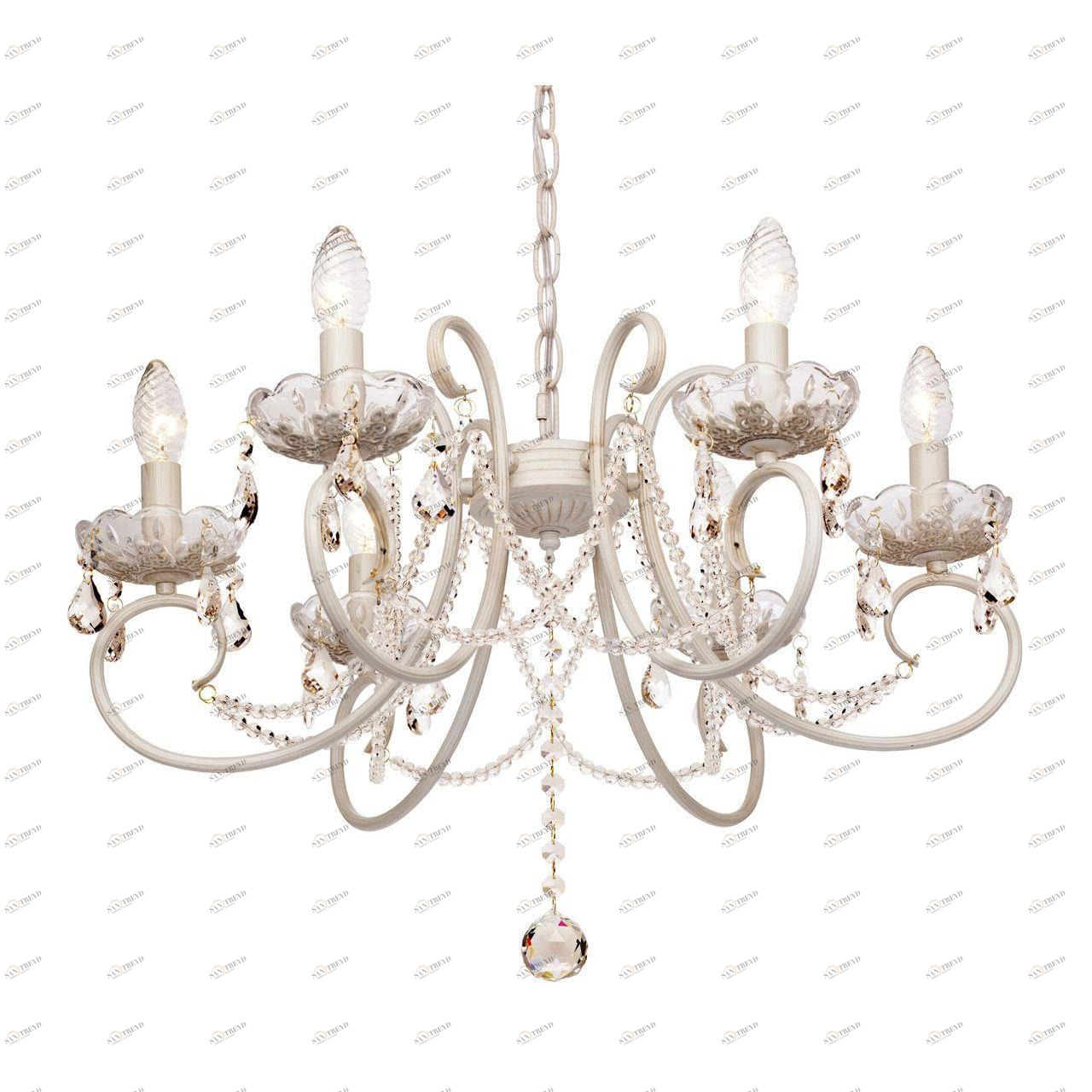 Подвесная люстра Silver Light Laurita 260.51.6 SILVER LIGHT LAURITA 186000 Белый 