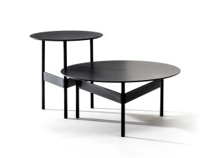 Круглый низкий журнальный столик