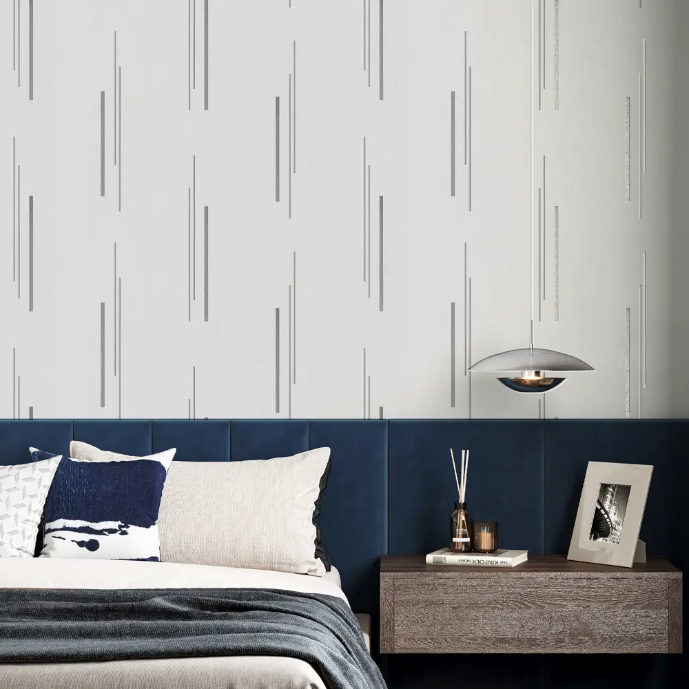 Обои флизелиновые Palitra Home Udachno белые абстрактные 1.06 м 89427235 STLM-1576799 - Вид №3