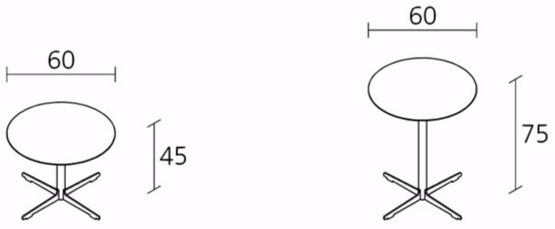 Alias Круглый стол с основанием 4 звезды Cross table sun-id-1375225 - Вид №1
