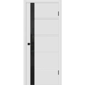 Комплект двери Бостон Х остекленная 60x200 см эмаль белый с добором 150 мм