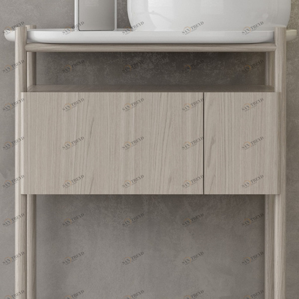 Тумба под раковину Olympia Ceramica Ukiyo-E светлое дерево MOUKGR