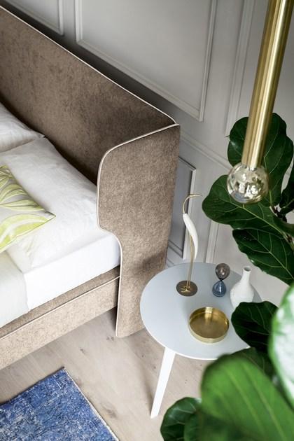 Felis Кровать для хранения из мягкой ткани в современном стиле с обитым изголовьем Bedstories#2 sun-id-1497509 - Вид №4