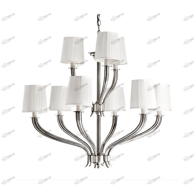 Люстра Mayflower от Eichholtz хром 108080 EICHHOLTZ ДИЗАЙНЕРСКИЕ, EICHHOLTZ, ДВУХЪЯРУСНЫЕ 061515 Хром 