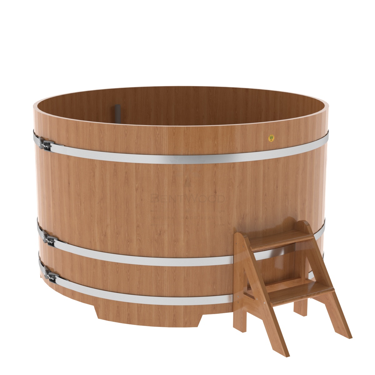 1337 Купель круглая из дуба d=1,80х1,1 натуральная Alyarus 