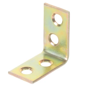 Угол соединительный мебельный 25х25х14х175 желтый оцинкованный 12 шт.