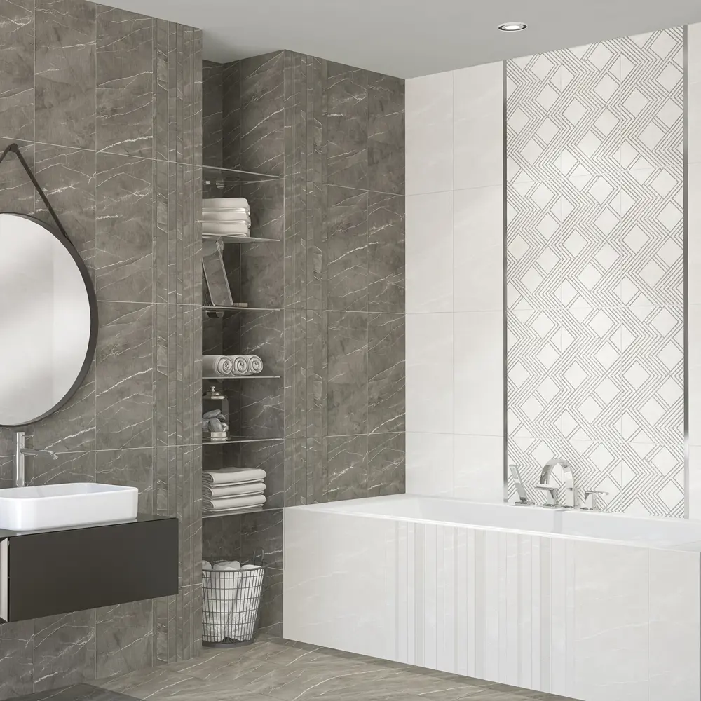 Azori Hygge Light Mix - настенная плитка с каменной текстурой в белых тонах 82825286 STLM-0036600 - Вид №5