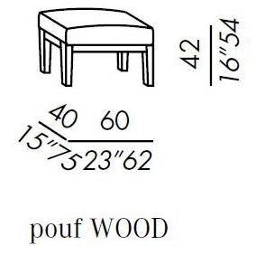 Meridiani Пуф из мягкой кожи Forrest sun-id-1384259 - Вид №2