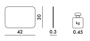 ПММА прямоугольный коврик Kartell L'AMERICANA ARCH-00039848 - Вид №12