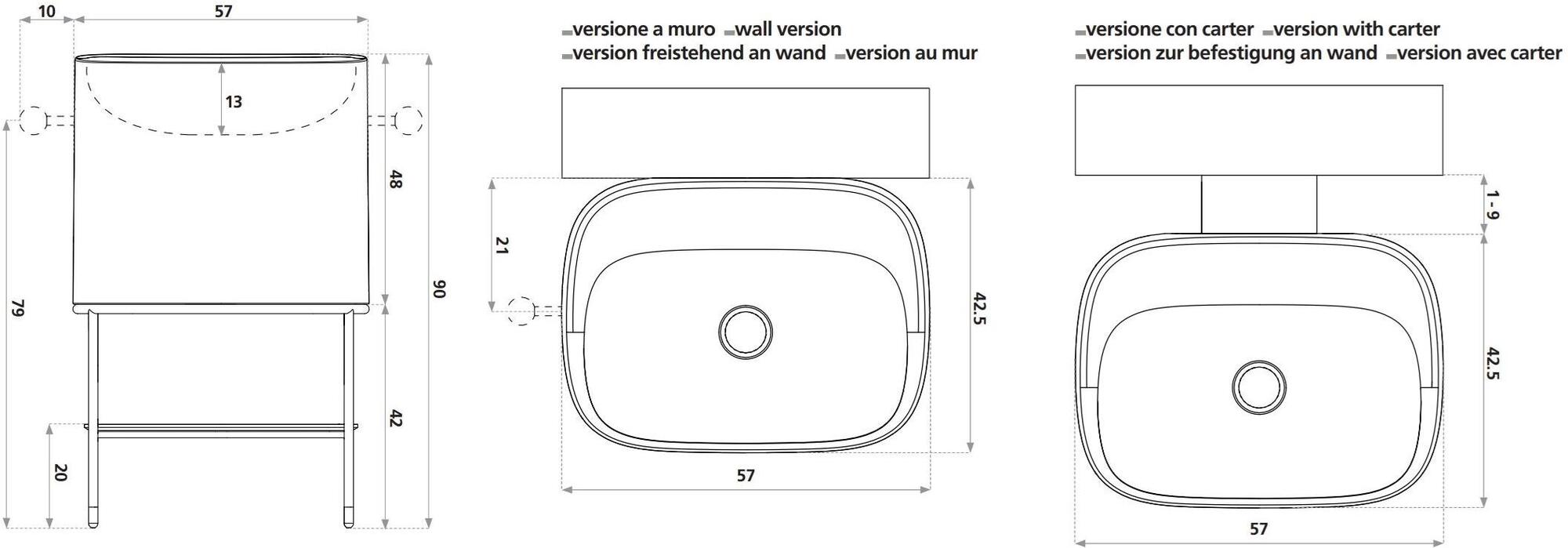 ARBLU Мебель для умывальника из tecnoblu с вешалкой для полотенец sun-id-1438180 - Вид №7