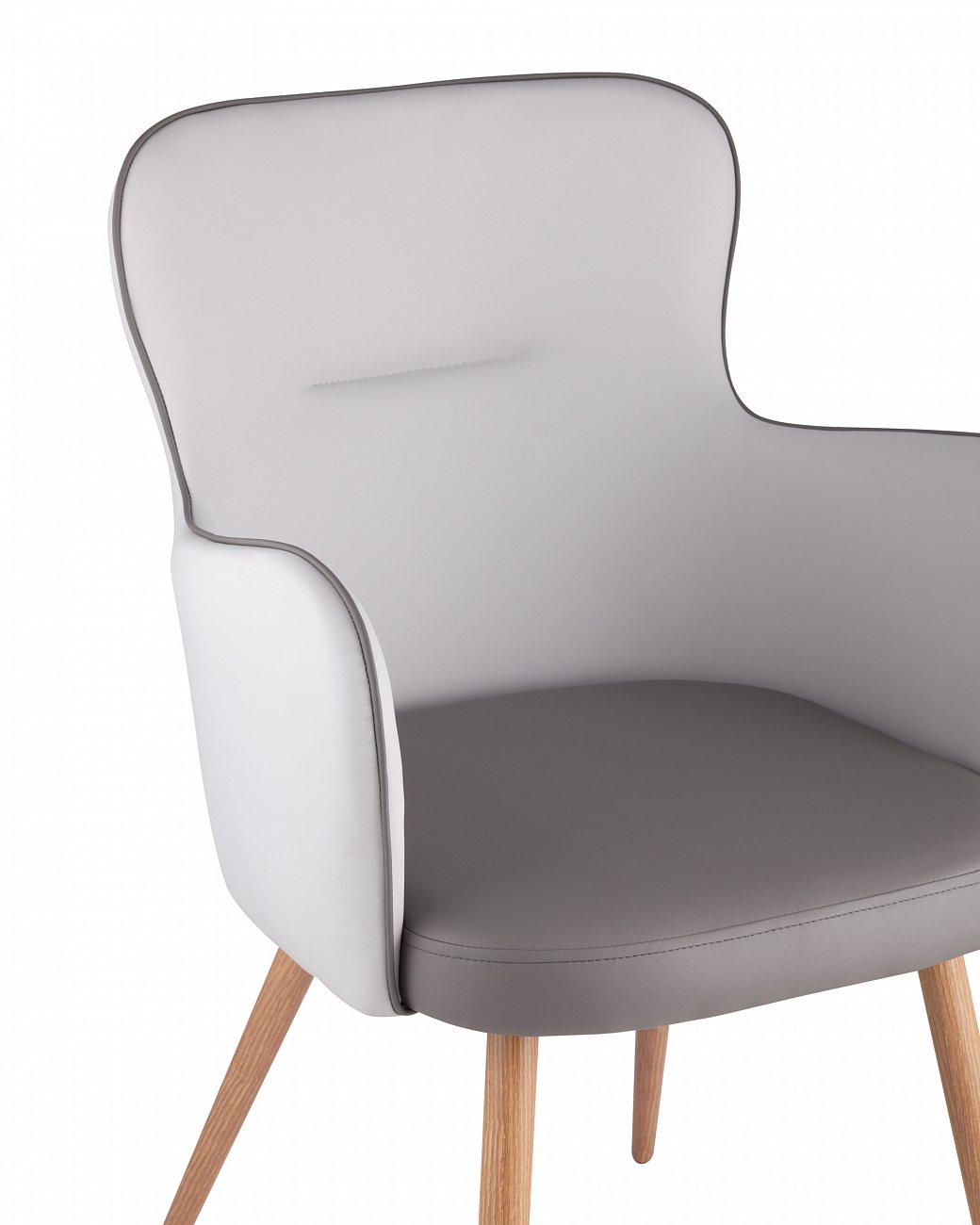 Стул с подлокотниками мягкий серый "Космос" STOOL GROUP ДИЗАЙНЕРСКИЕ 00-3881963 Серый  - Вид №5