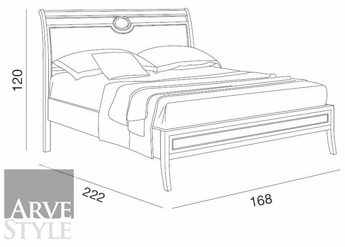 Arvestyle Двуспальная кровать из массива дерева Amalfi Sl-0120 - Вид №1