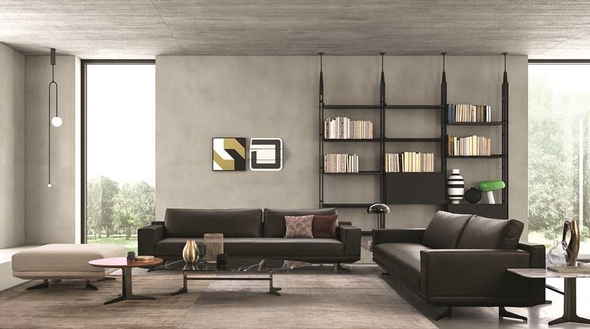 Bodema 3-х местный кожаный диван Blake sun-id-1477611 - Вид №1