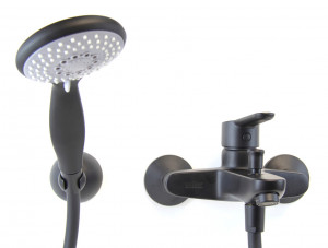 SE850101560 Смеситель для ванны , черный Webert Sax Evolution