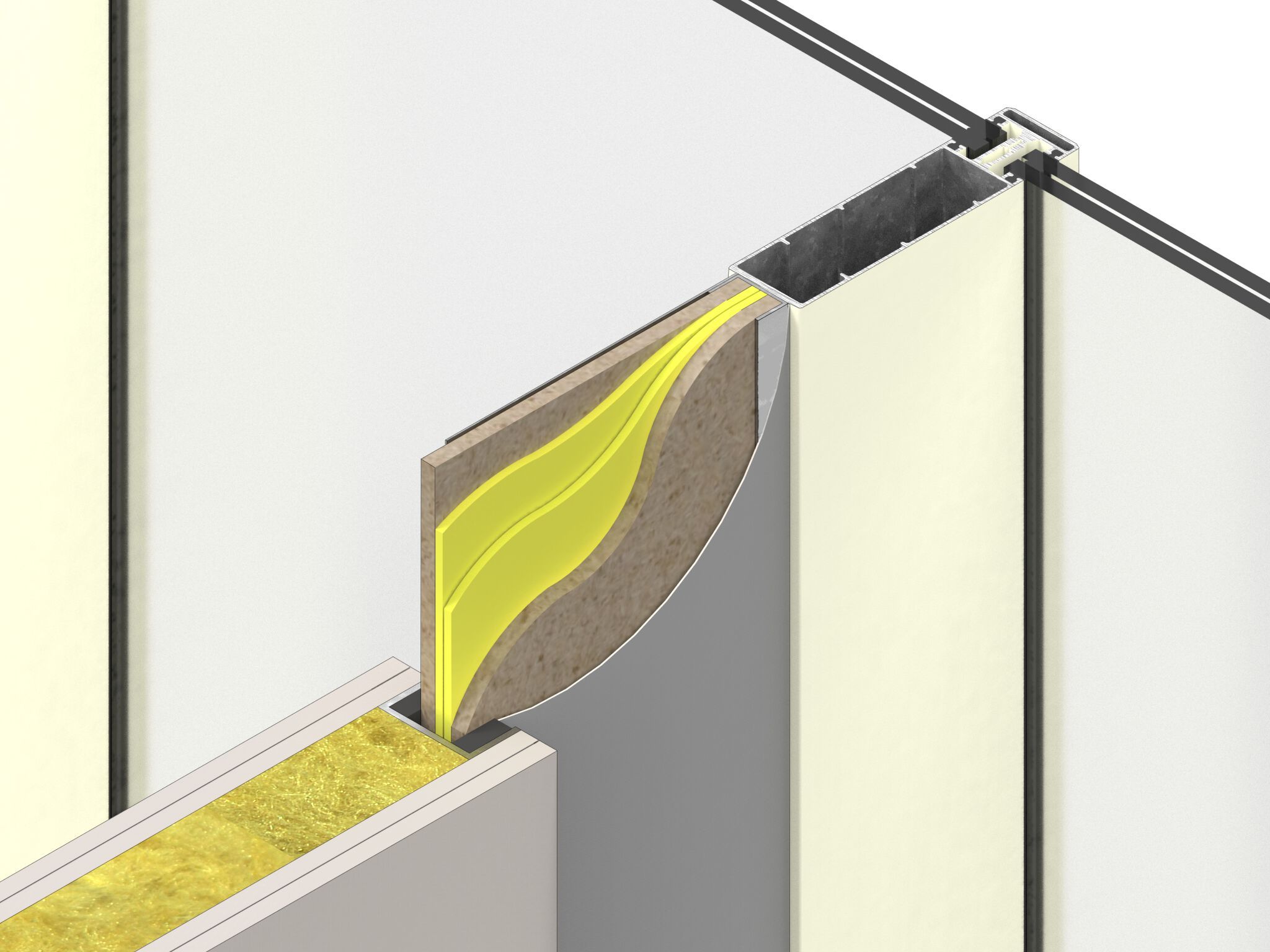 Акустическая панель навесной стены для уменьшения звука в точках соединения Siderise FIP ARCH-00052180 - Вид №1