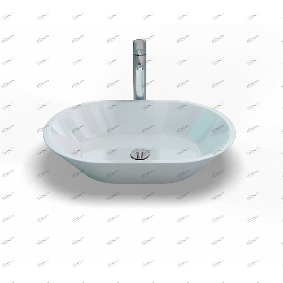 B5E Накладная раковина на столешницу  овальная Burlington 