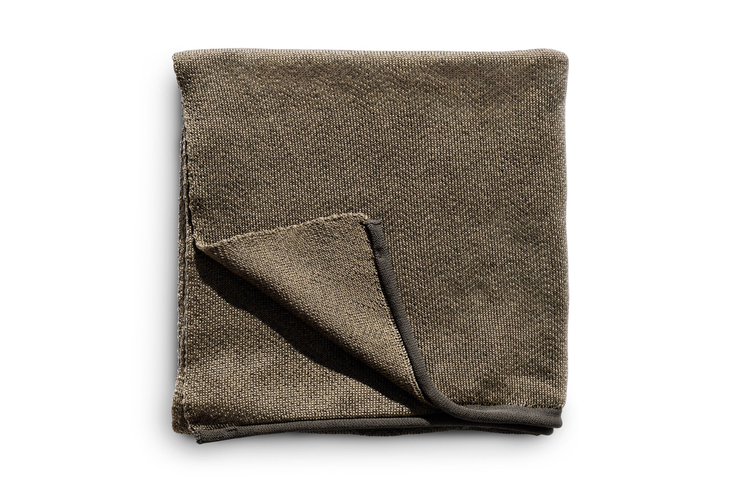 Однотонный плед из синтетического волокна Varaschin текстура ARCH-00020196