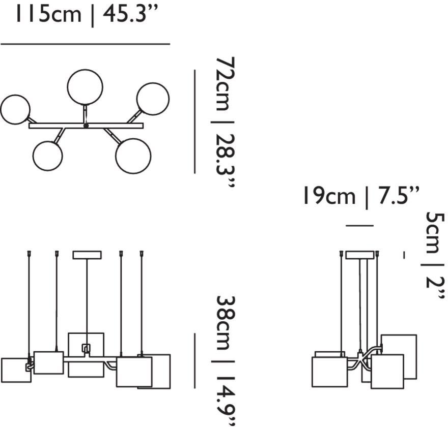 moooi Светодиодный подвесной светильник из алюминия Statistocrat sun-id-1420570 - Вид №1