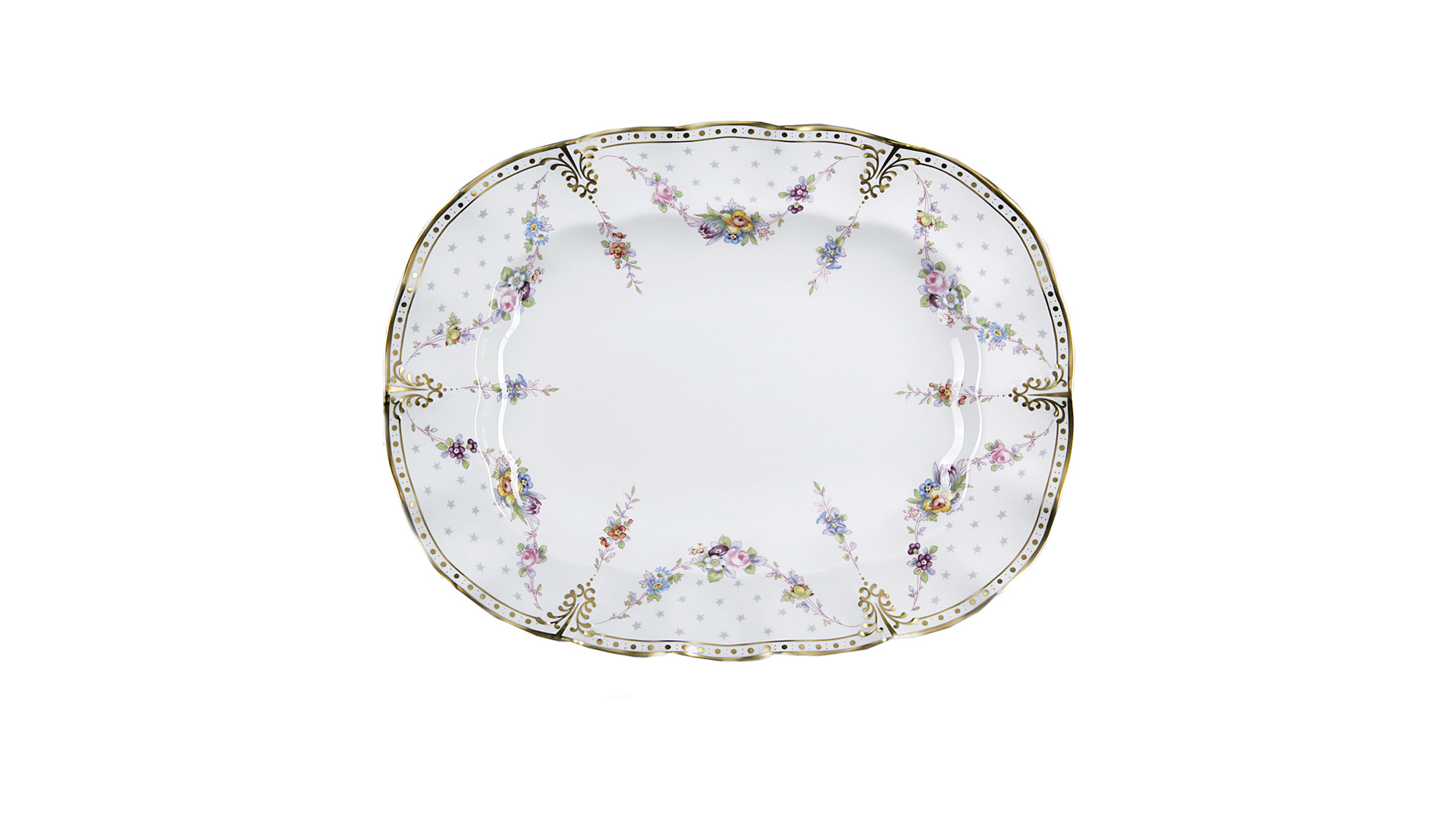 10676170 Royal Crown Derby Сервиз столовый Royal Crown Derby Роял Антуанетта на 6 персон 21 предмет, фарфор Фарфор костяной  - Вид №1