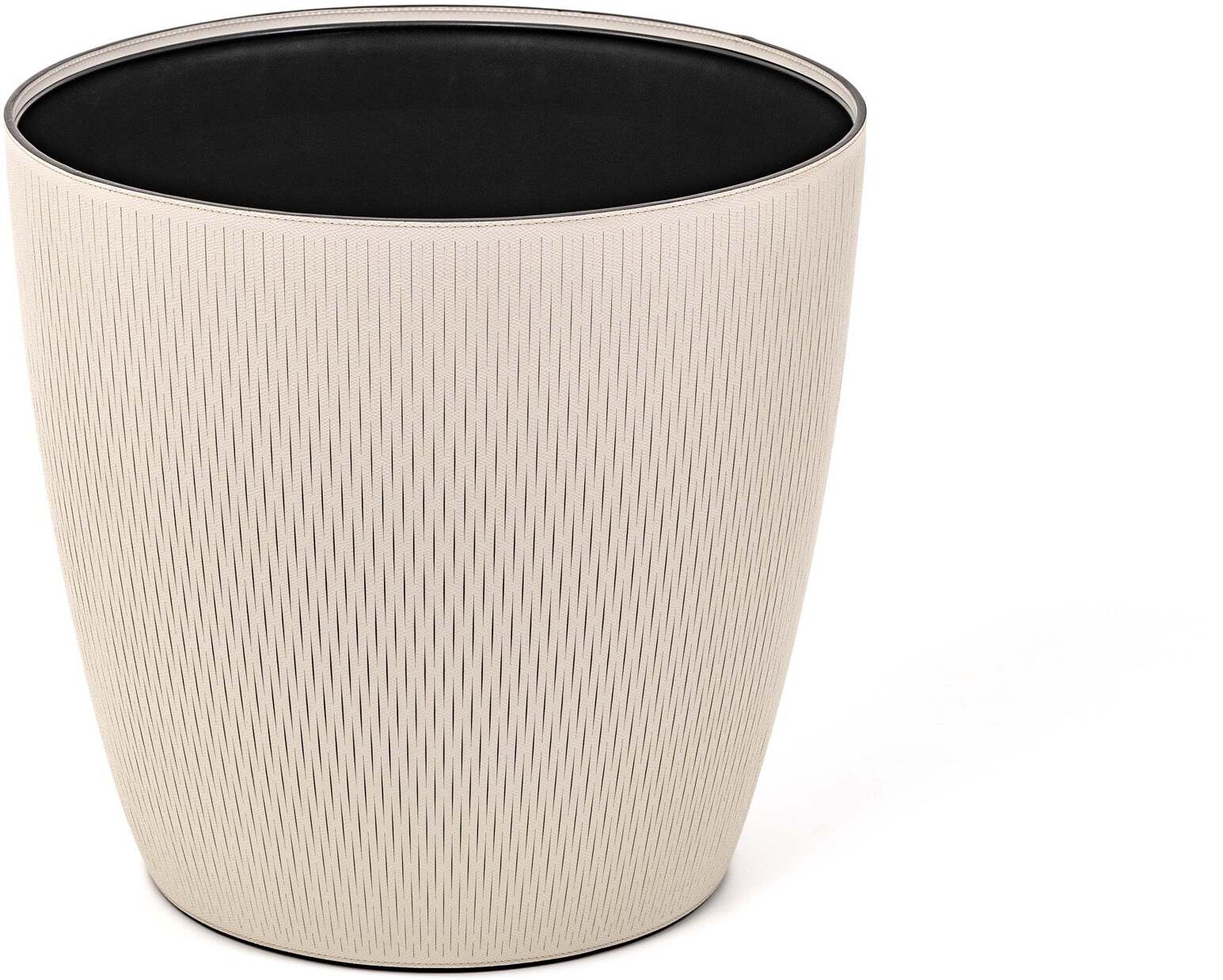 Цветочный горшок Silvy - Ø 43XH40,5 см / регенерированная зернистая кожа_белый