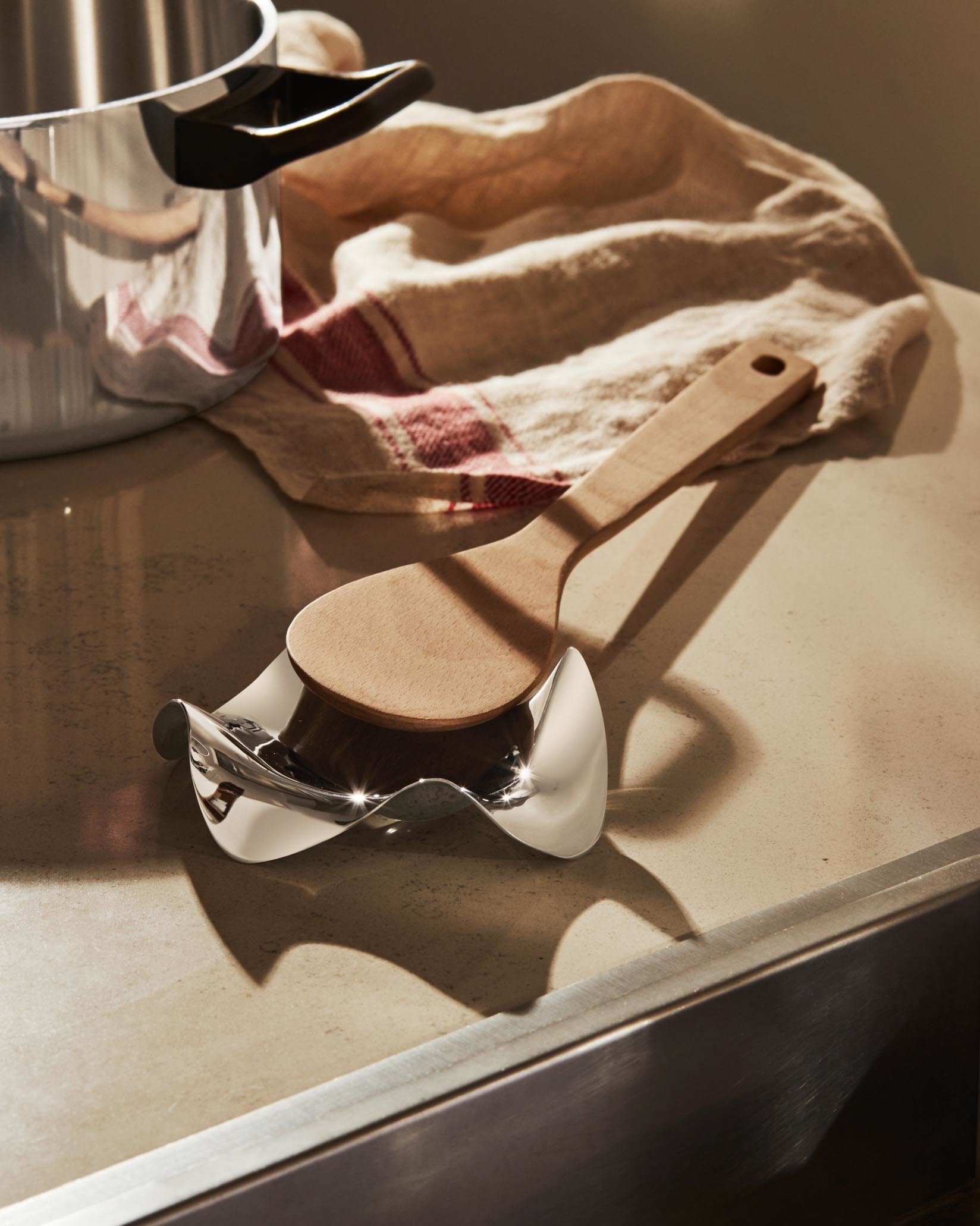 PG02 Подставка для ложки Стальная Alessi Италия  - Вид №2