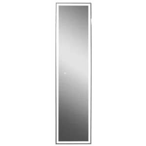 Шкаф зеркальный подвесной Montero Black LED с подсветкой 40x160 см цвет черный