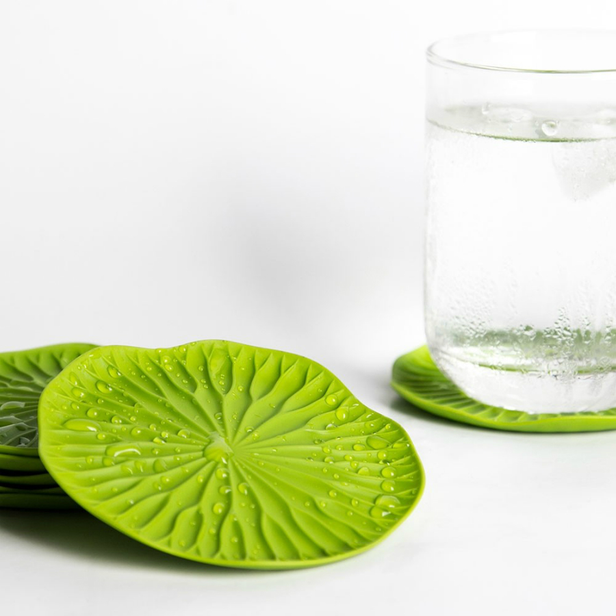 QL10165-GN Подставочная салфетка под стакан Пластмассовая Qualy Великобритания  - Вид №2