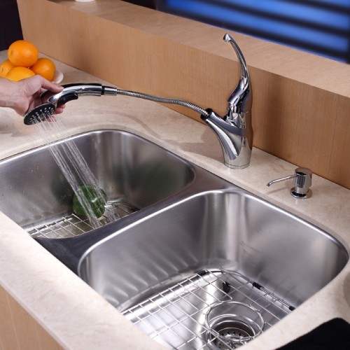 KBU22-KPF2210ORB-KSD30ORB Накладная раковина на столешницу  прямоугольная Krausru  - Вид №7