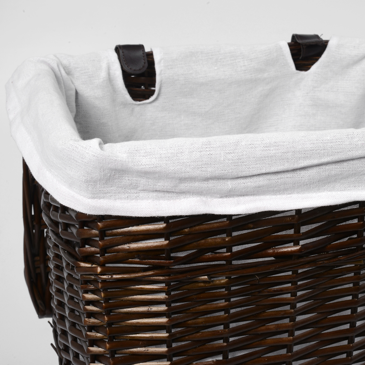 WB-130-M Isar Плетеная корзина для белья с крышкой WasserKRAFT  - Вид №3