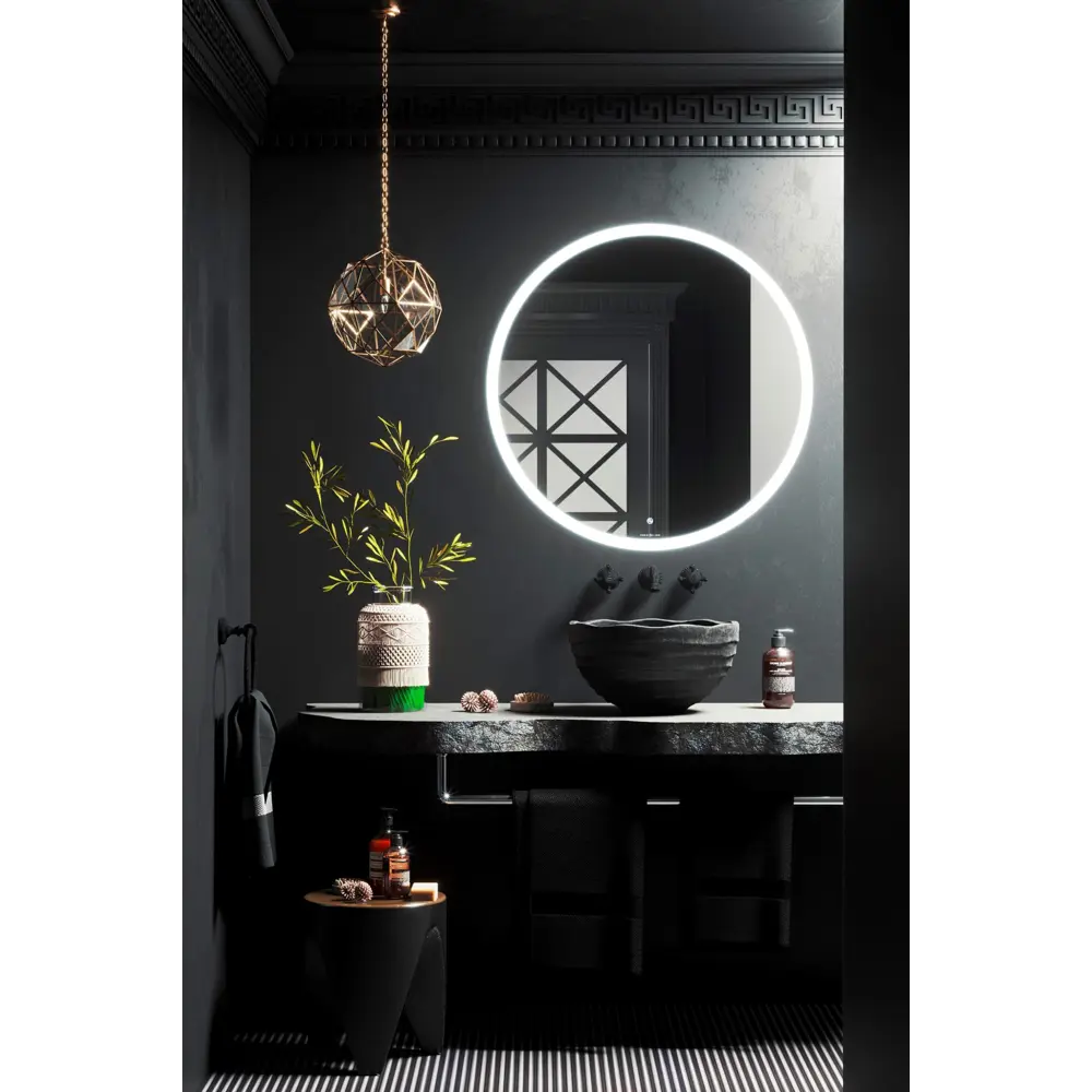 Зеркало для ванной Omega Glass Тип 4 SD984 с подсветкой 110 см круглое STLM-2162753 - Вид №1