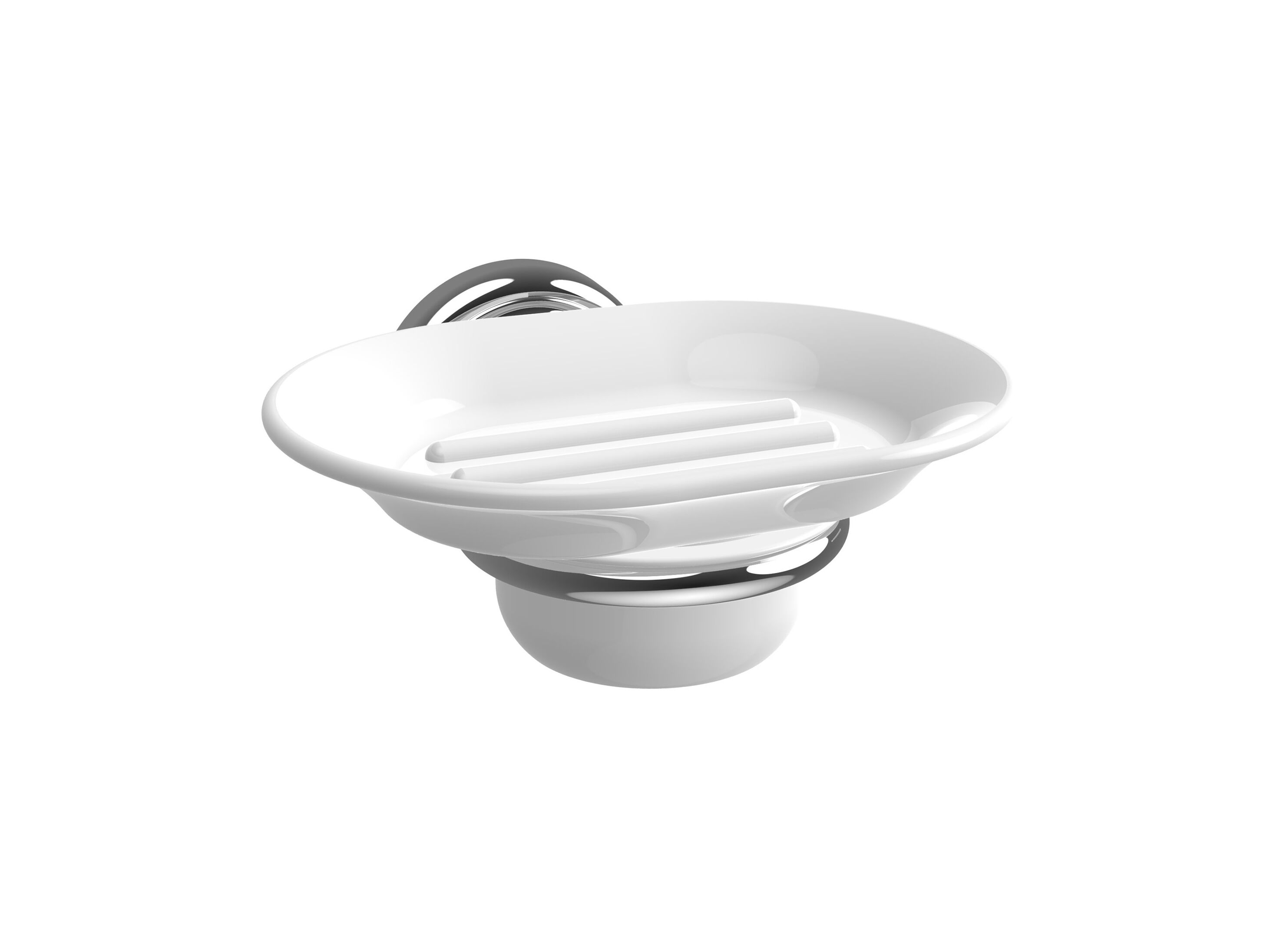 Металлическая и фарфоровая настенная мыльница Roca Carmen ARCH-00113308 - Вид №1