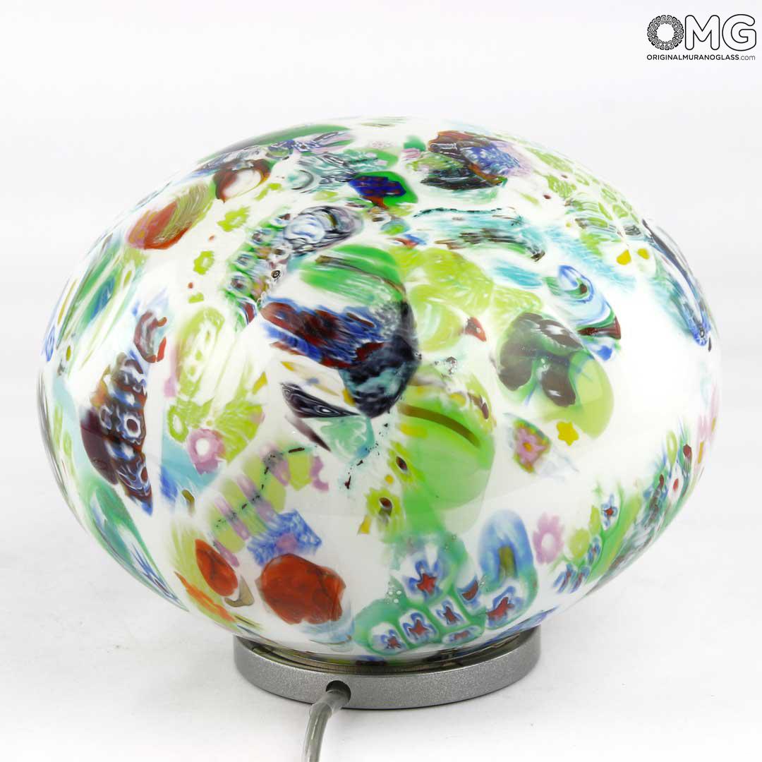 3943 ORIGINALMURANOGLASS Настольная лампа Зелёный Камень из муранского стекла - OMG 20 см  - Вид №1