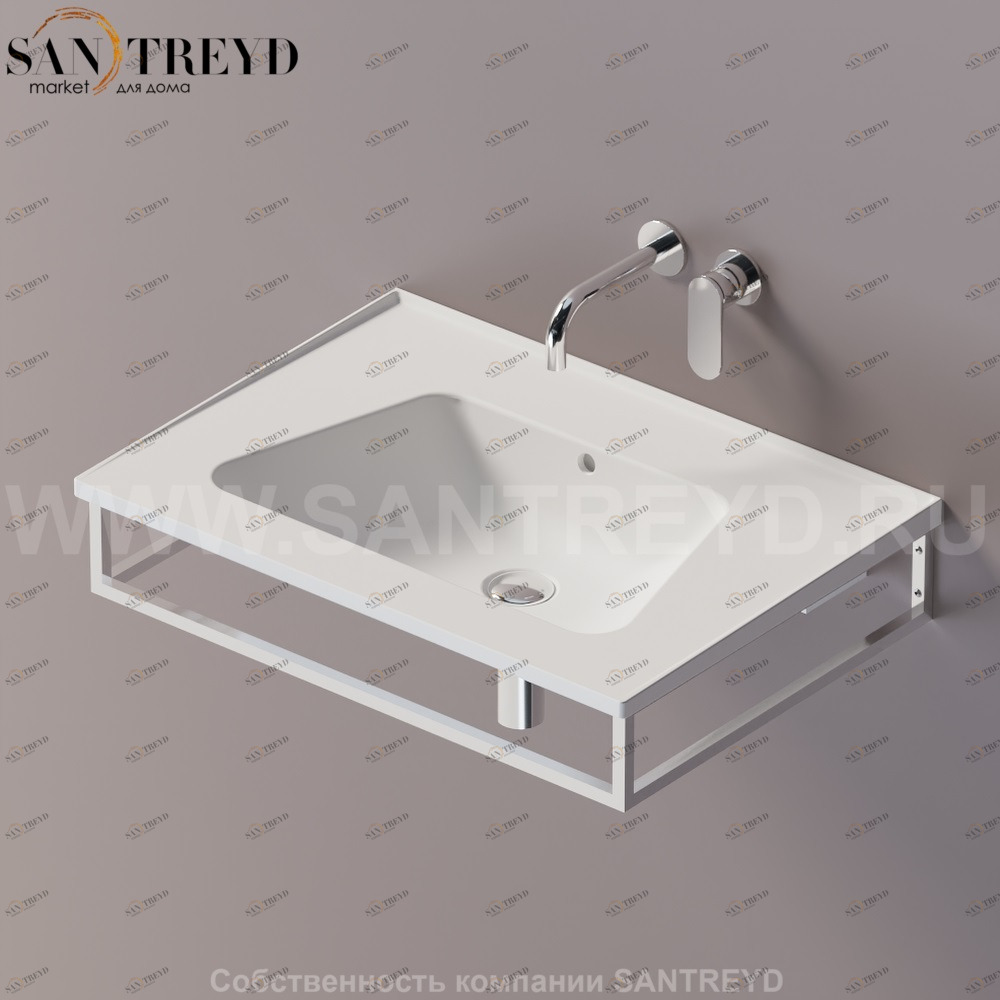 Flaminia BLOOM Металлический держатель 70 см для раковин хромированный BM70S.CR Ceramica Flaminia