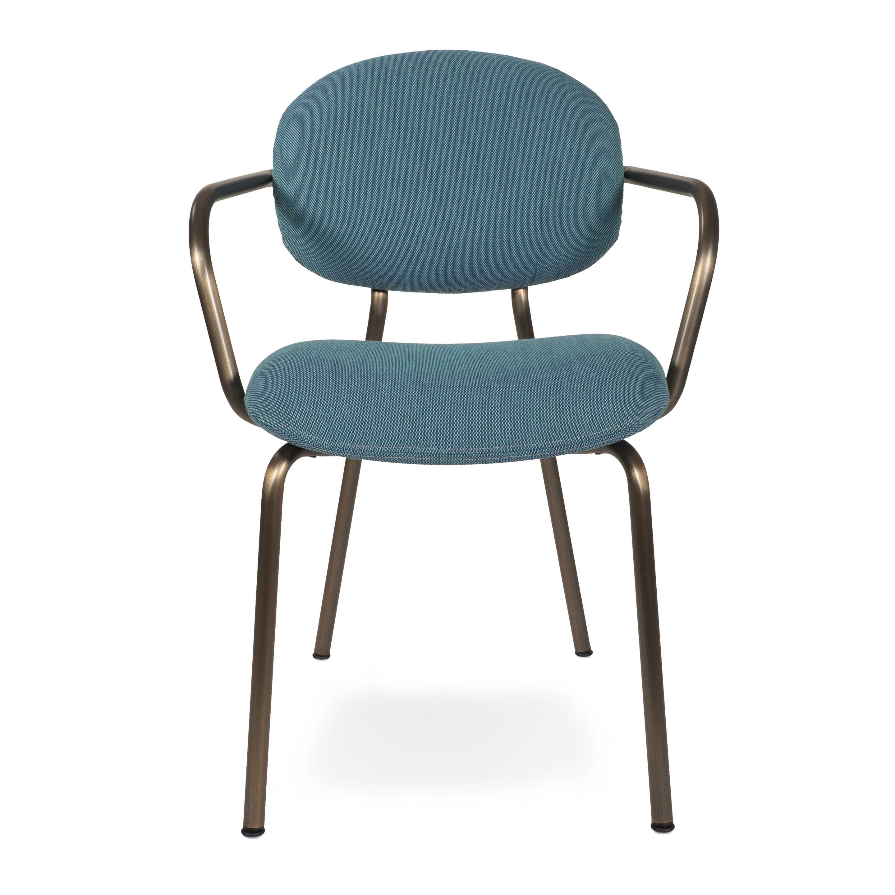 Мягкий тканевый стул с подлокотниками Infiniti круглый ARCH-00137168 - Вид №6