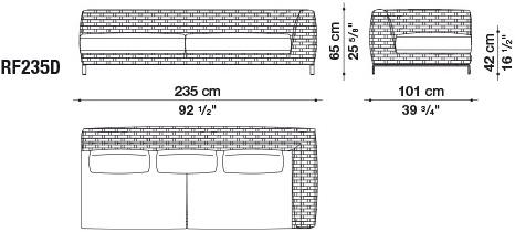 B&B Italia Outdoor Диван с шезлонгом Ray outdoor sun-id-1380308 - Вид №7