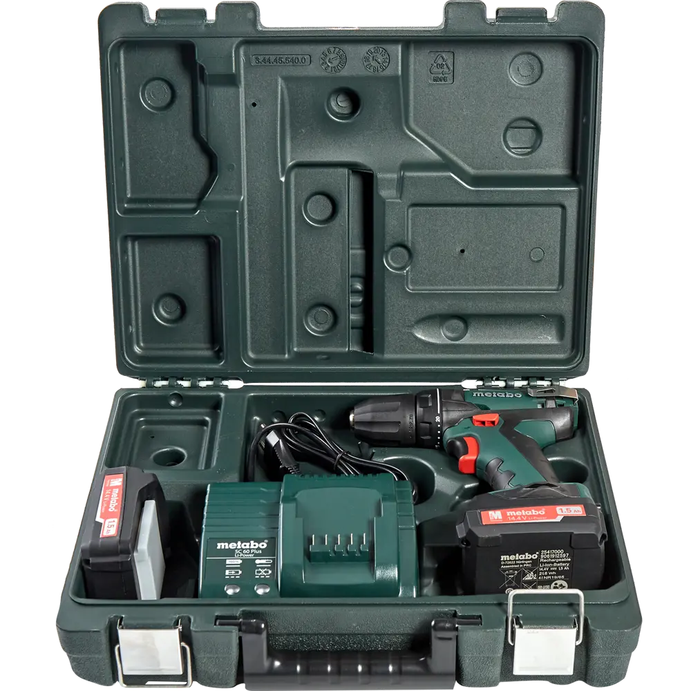 Дрель-шуруповерт аккумуляторная Metabo BS 14.4, 602206550, 14.4 В Li-ion 2x1.5 Ач STLM-2167673 - Вид №5