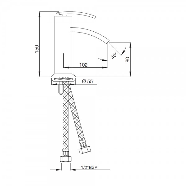 SIG-ACR-41011B Смеситель для раковины Artize Signac Античная медь  - Вид №1