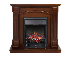 90817509 Каминокомплект Boston с очагом Fobos FX BL 1800Вт темный дуб STLM-0396070 ROYAL FLAME