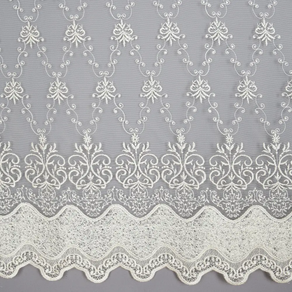 Тюль 1 п/м 280 см органза ажур цвет шампань ТОРГОВЫЙ ДОМ ТЕКСТИЛЬ STLM-2202286 - Вид №2