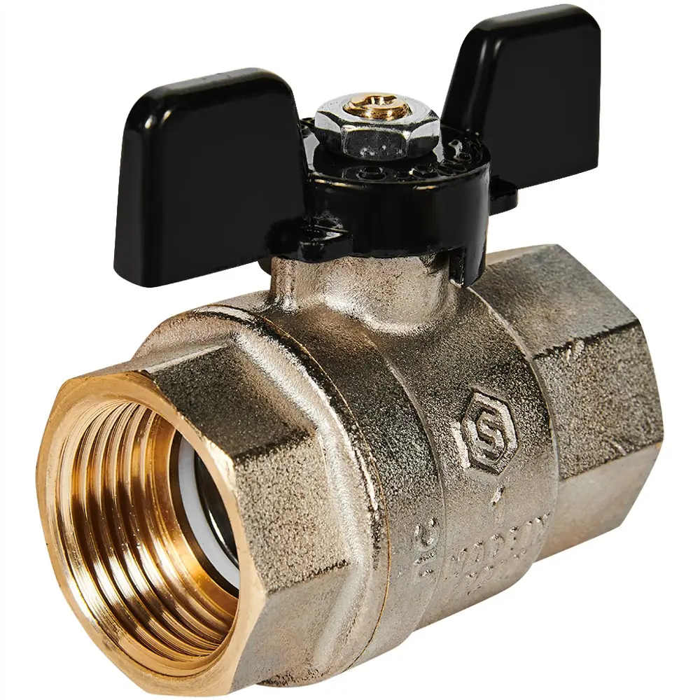 Шаровой кран STOUT DN25 для систем водоснабжения и отопления 89395500 STLM-1459376